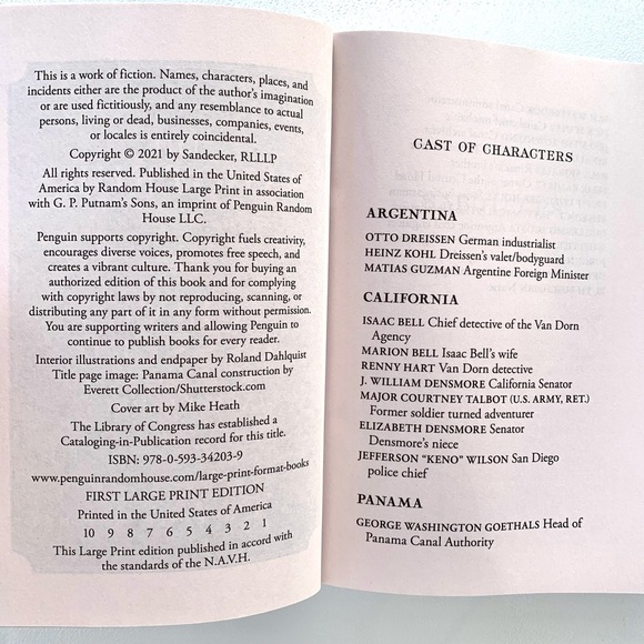 Clive Cussler “The Saboteurs” Large Print Softcover Book - Picture 2 of 5